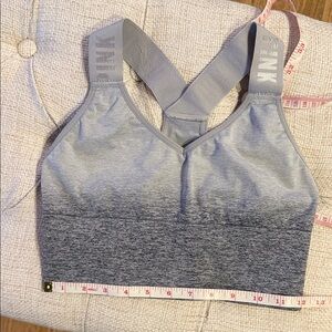 PINK Victoria's Secret Light Gray to Dark Gray Sports Bra